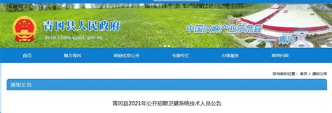 2021黑龙江绥化市青冈县招聘卫健系统技术人员公告【99人】