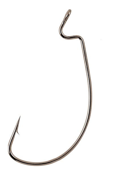 Buy Matzuo X-Tra Wide Gap J-Bend Hook (Pack of 25), Black Chrome, 1/0 ...