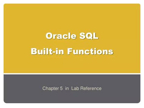 Image result for Oracle Standard SQL Functions