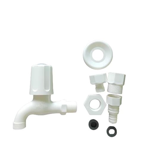 PTMT Washing Machine Taps with Four Adaptor, Rising Spindle, Full Turn ...