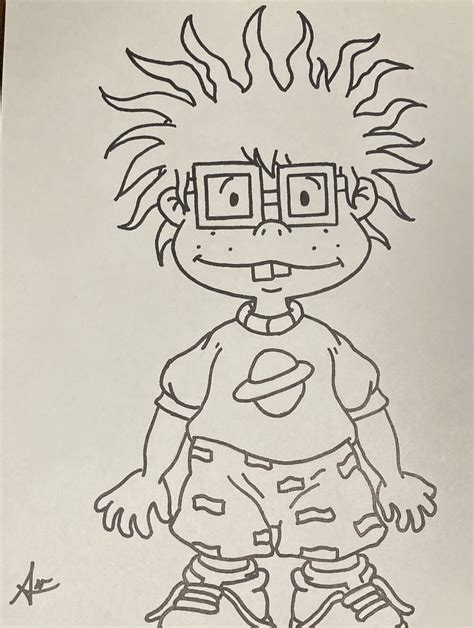 Kleurplaten Van Rugrats Chuckie