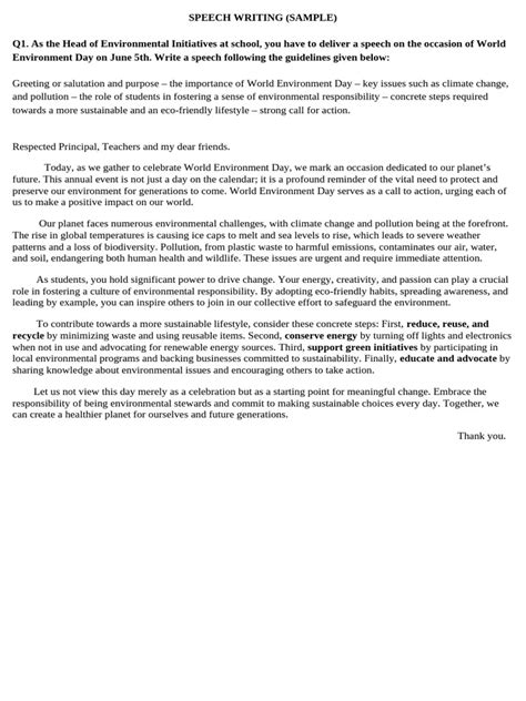 Image result for English Speech Example