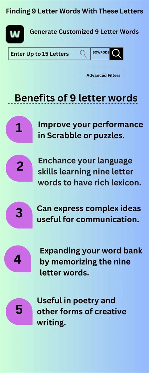 9 Letter Words - Online Word Finder