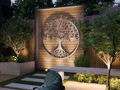 Tree of Life Outdoor Metal Wall Art Large Metal Tree Wall - Etsy