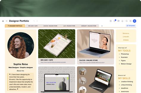 Graphic Designer Portfolio Visualizer Free Template online | xTiles