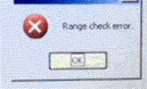 Image result for Range Check Error Fix