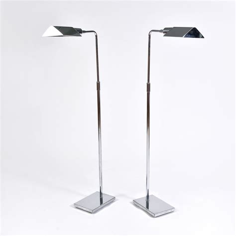 Pair of Mid-Century chrome floor lamps | Valerie Wade