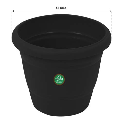 UV Treated Plastic Round Pot - 18 inches – TrustBasket