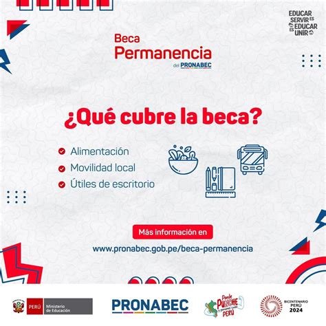 PRONABEC: Becas Permanencia 2024 - Universidad Nacional de Cajamarca