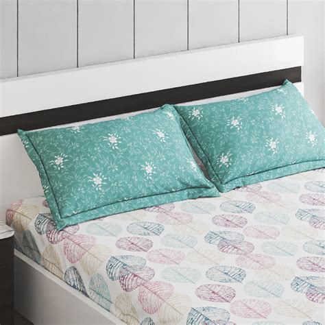 Buy Corsica Juniper Microfibre Printed 3Pcs Queen Bedsheet Set from ...