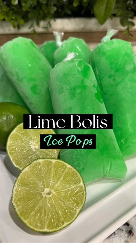 Lime flavored bolis ice pops – Artofit