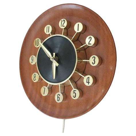 Mid-Century Modern Atomic Starburst France Vintage Wall Clock by ...