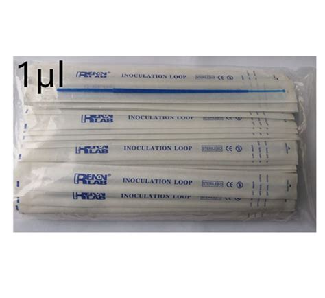 Renon, 100 Counts 1μl Inoculating Loops, Sterile EO(Ethylene Oxide ...
