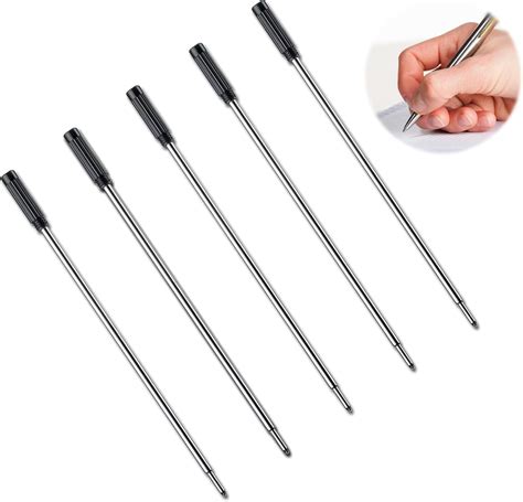 INBOLM 5 Pcs Pen Refills, Cross Pen Refill, Replaceable Ballpoint Pen ...