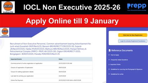 IOCL Non Executive Recruitment 2025-26 Notification Out: Apply Online ...
