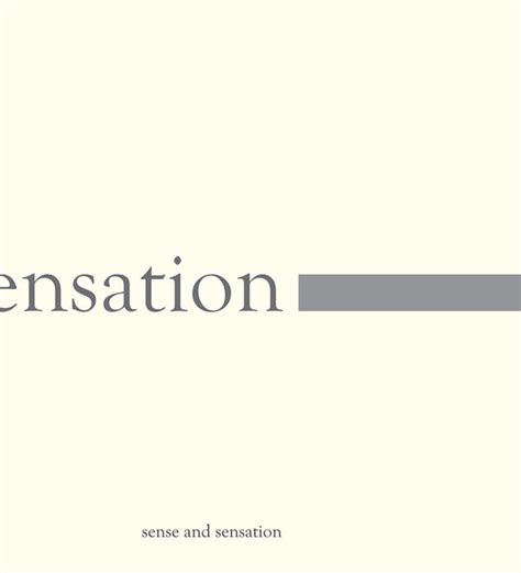 Sense and Sensation – Mapin Publishing