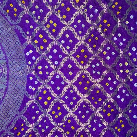Bridal Purple Bandhej Dupatta – anokherang