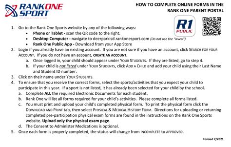 Athletic Paperwork – Athletics – Deer Park Independent School District