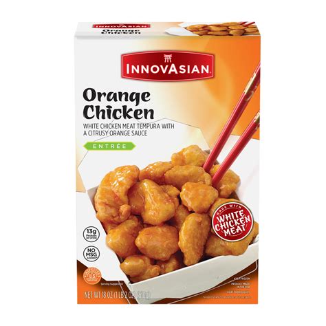 InnovAsian Orange Chicken Meal, 18 oz (Frozen Meal) - Walmart.com