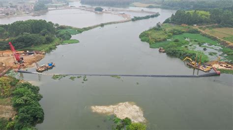 中国电力建设集团 水电建设 湛江项目沉管实现精准沉放对接