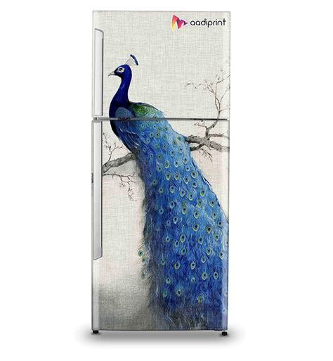 Buy aadiprint Refrigerator Door Sticker Self Adhesive Wrap Sticker ...