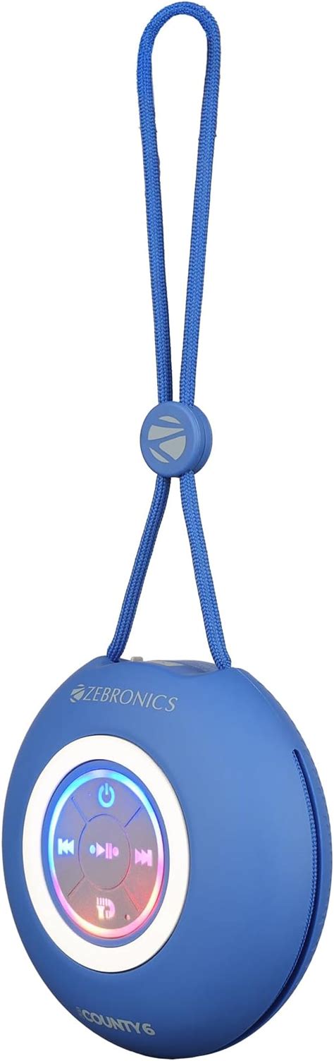 ZEBRONICS County 6 Portable Bluetooth Speaker, 3 Watts, Upto 12 Hours ...