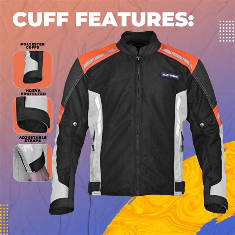 Allextreme TURBO Riding Jacket Mesh Cafe Racer Jackets Motorcycle ...