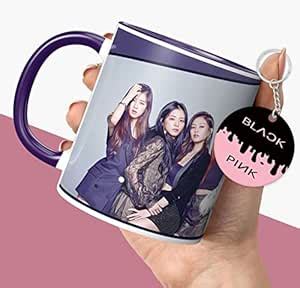 Buy NH10 DESIGNS Black Pink Mug Blackpink Signature Mug with Keychain ...