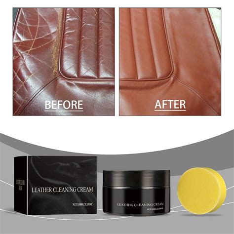 Rwvbm Leather Care Paste 100g Car Leather Conditioner & Cleaner Restores Color & Texture ...