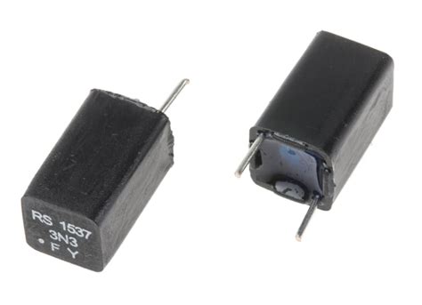 RS PRO | RS PRO Polystyrene Film Capacitor, 63V dc, ±1%, 3.3nF, Through ...