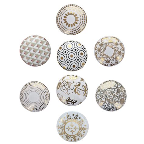 G Decorroyal Gold And Cream White Assorted Designs Ceramic Door ...