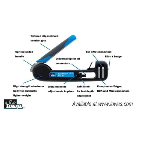 IDEAL OmniSeal Pro Coax Compression Tool Kit 33-793 at Lowes.com