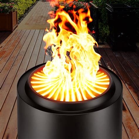 Amazon.com : Cityflee 20 Inch Smokeless Fire Pit for Outside, Wood ...