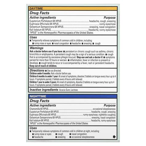 Hyland's Naturals, Baby, Tiny Cold Tablets Combo Pack, Daytime ...