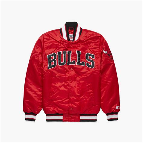 HOMAGE x Starter Bulls Satin Jacket | Retro Chicago Bulls Jacket