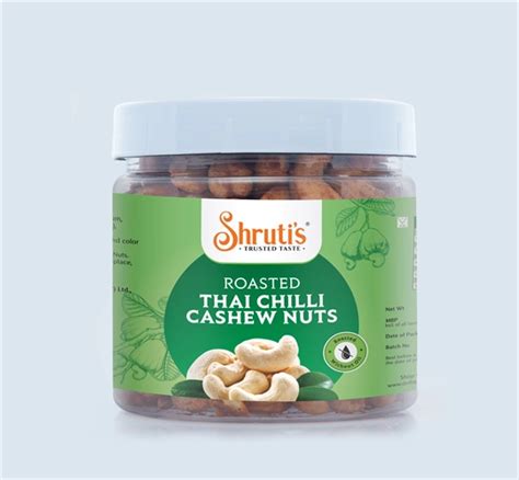 Buy Roasted Thai Chilli Cashew Nuts Online from Shrutis at Best Price