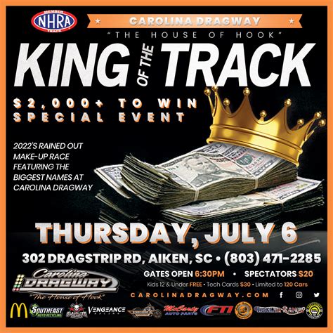 Events for June 2025 – Carolina Dragway "The House of Hook" in Aiken, SC
