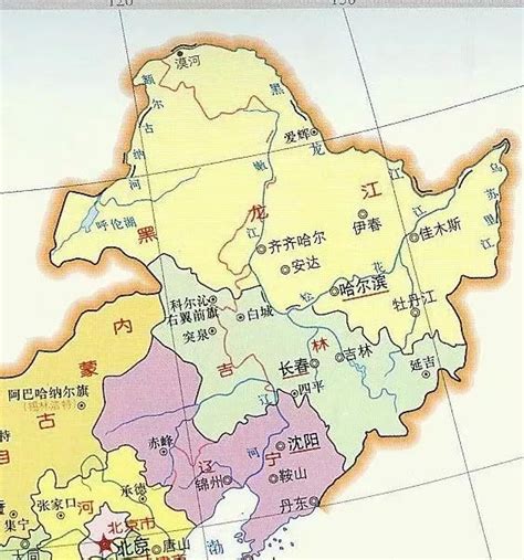 东三省地图全图可放大展示_地图分享