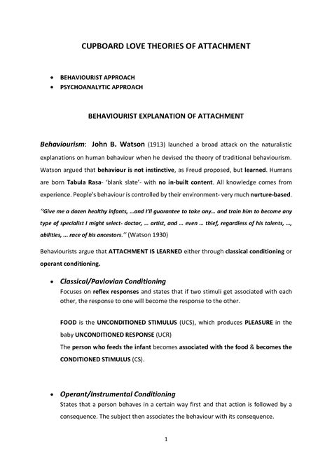 Why Is It Called Cupboard Love Theory at Cole Sherrell blog