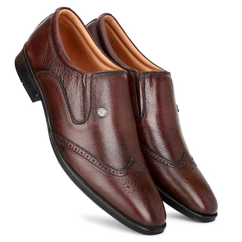 Buy HAUTTON New Premium Formal Leather Slip on Shoes for Men (Numeric_6 ...