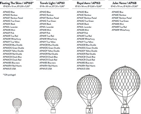 Buy Authentic Models, Floating The Skies Air Balloon, Hanging Home ...