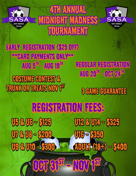 Tournaments :: San Angelo Soccer Association
