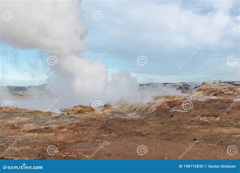 Gunnuhver Hot Spring on Reykjanes in Iceland Stock Image - Image of ...