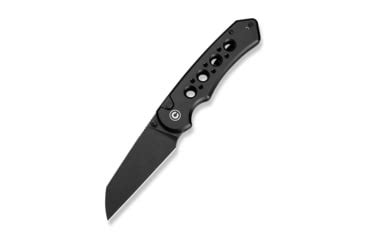 CIVIVI Pragma Prime Thumb Stud & Button Lock Knife Black Aluminum ...