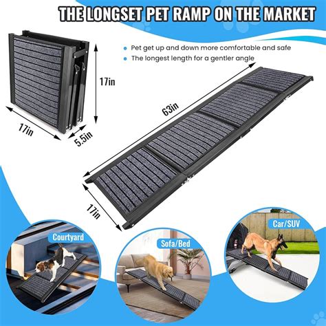 9THSHOP Folding Dog Ramp for Cars, 63x17 Large Dog Ramp India | Ubuy