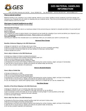 Fillable Online ADVANCE MATERIAL HANDLING ORDER FORM Fax Email Print ...