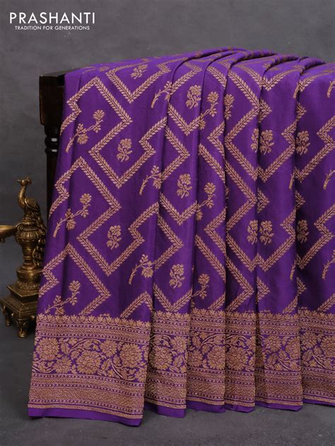 Pure Banarasi Crepes – Prashanti Sarees