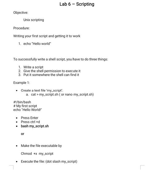 Image result for Unix Shell Scripting Objective