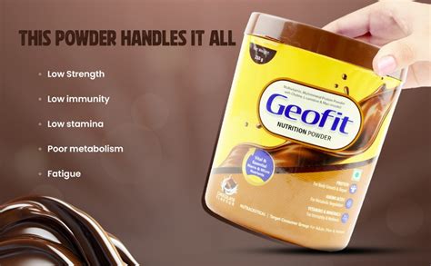 Buy Geofit Nutrition Powder | Delicious Chocolate Flavour | High ...