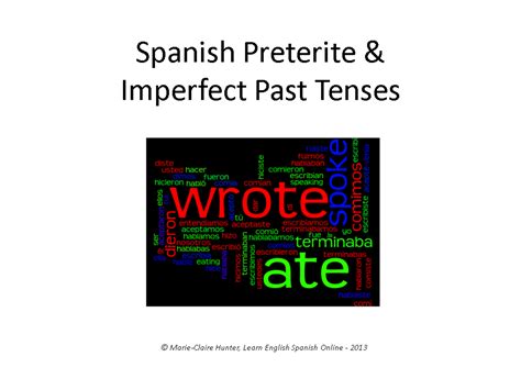 LESO The Spanish Preterite and Imperfect Past Tenses PowerPoint ...